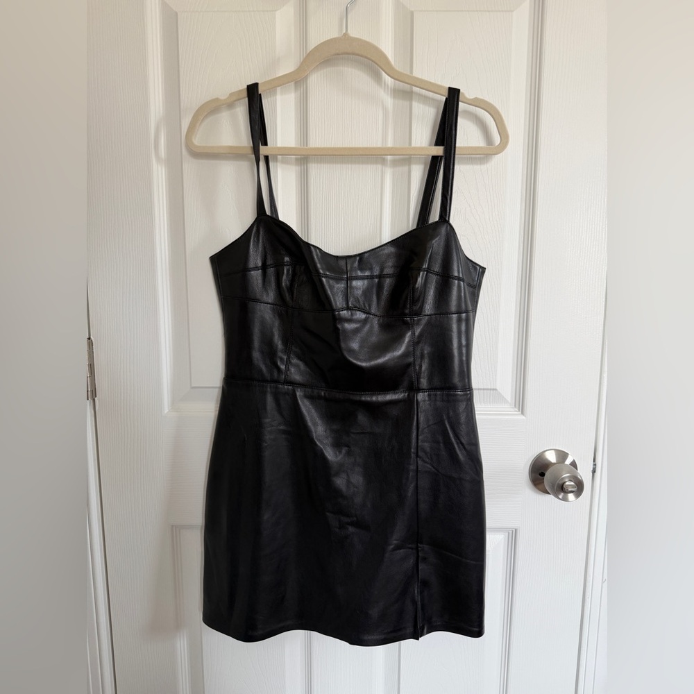 Amanda Uprichard Sleek Black Mini Dress